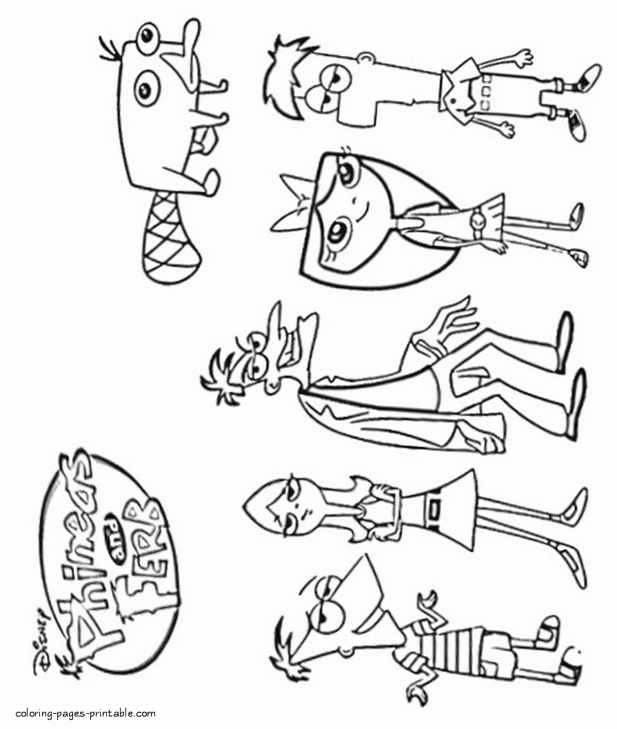 Phineas And Ferb Colouring Pages To Print COLORING PAGES PRINTABLE COM Phineas And Ferb Colouring Pages To Print COLORING PAGES PRINTABLE COM