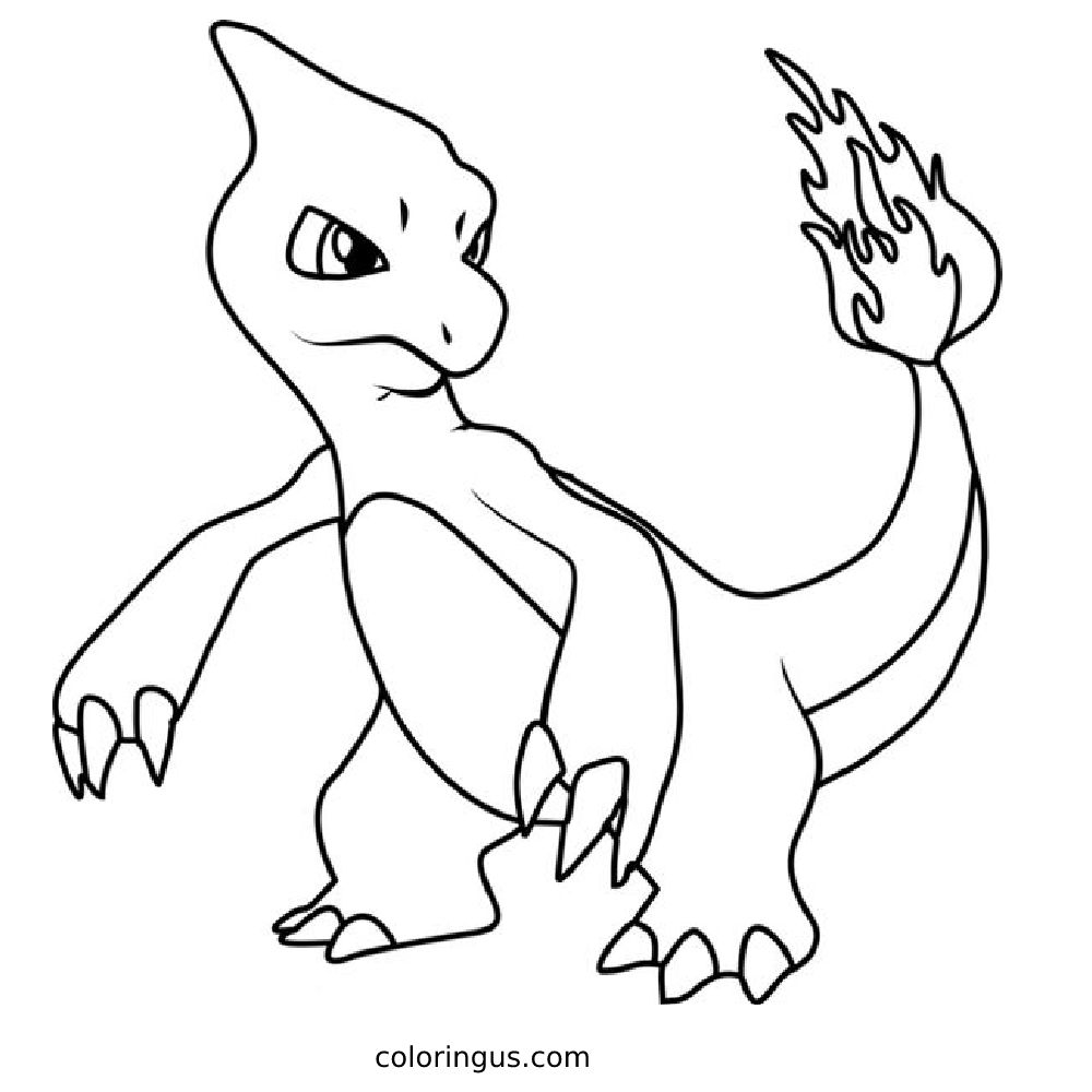 Pikachu Charmander Squirtle Bulbasaur Coloring Page Coloringus Pikachu Charmander Squirtle Bulbasaur Coloring Page Coloringus