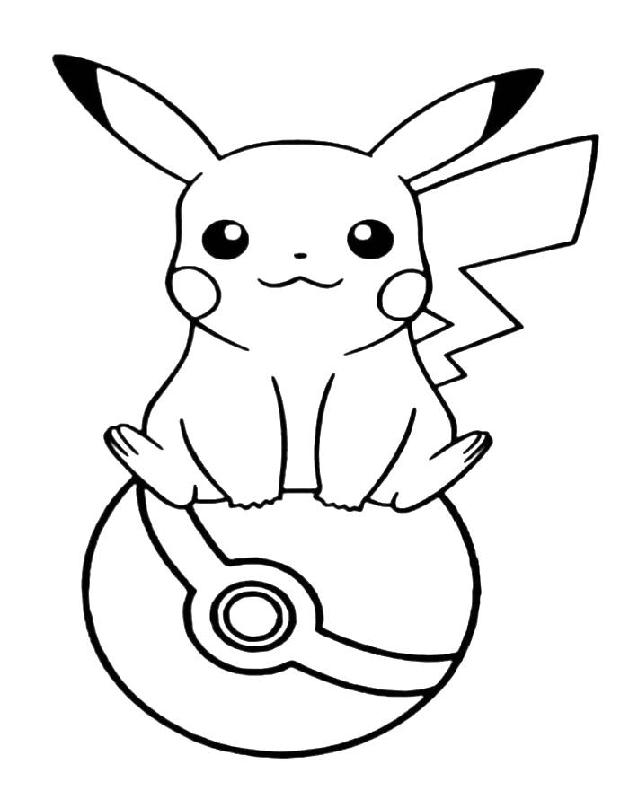 Pikachu Coloring Pages Free Printable PDF