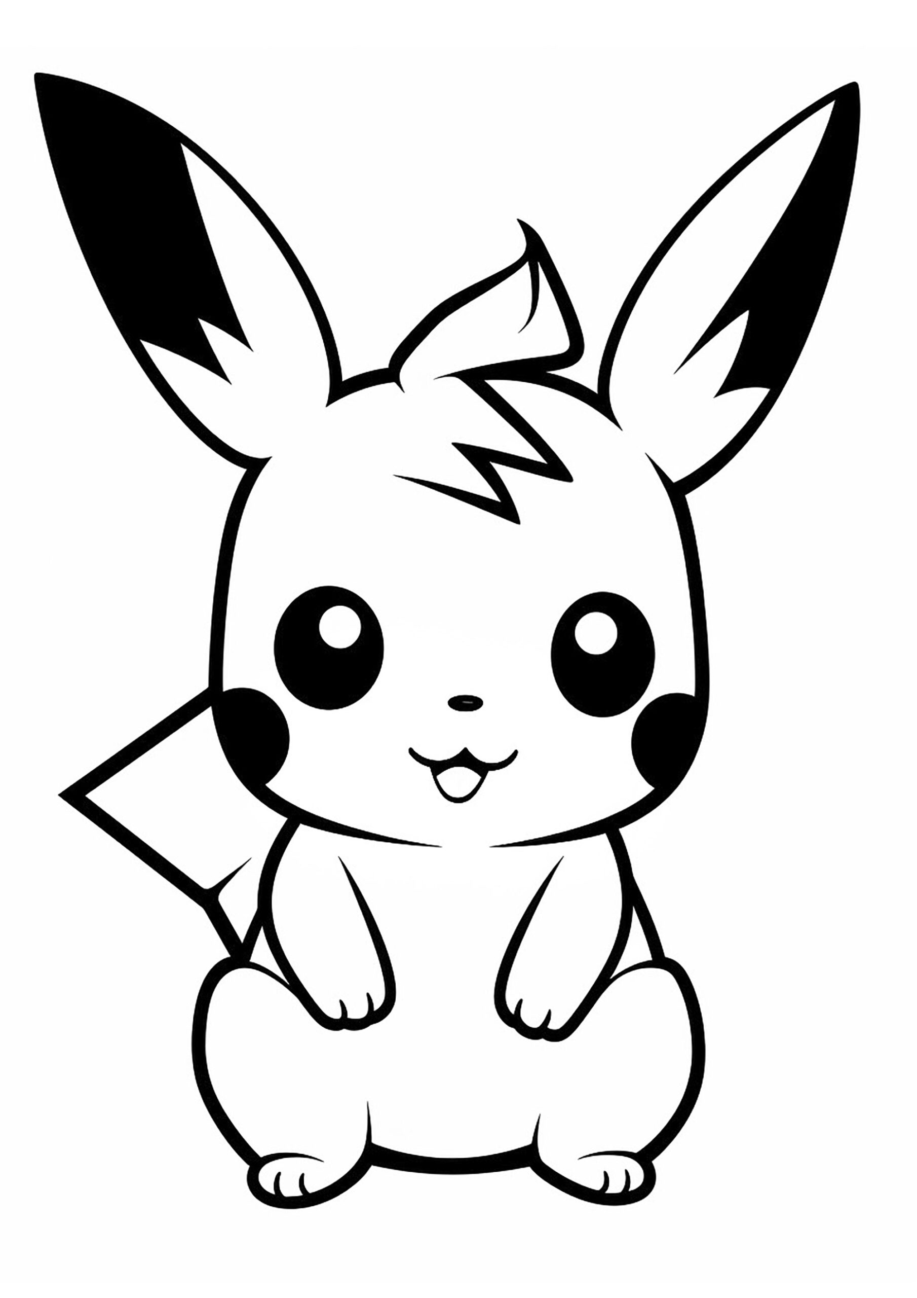 Pikachu Cute Pokemon Coloring Pages Pikachu Cute Pokemon Coloring Pages