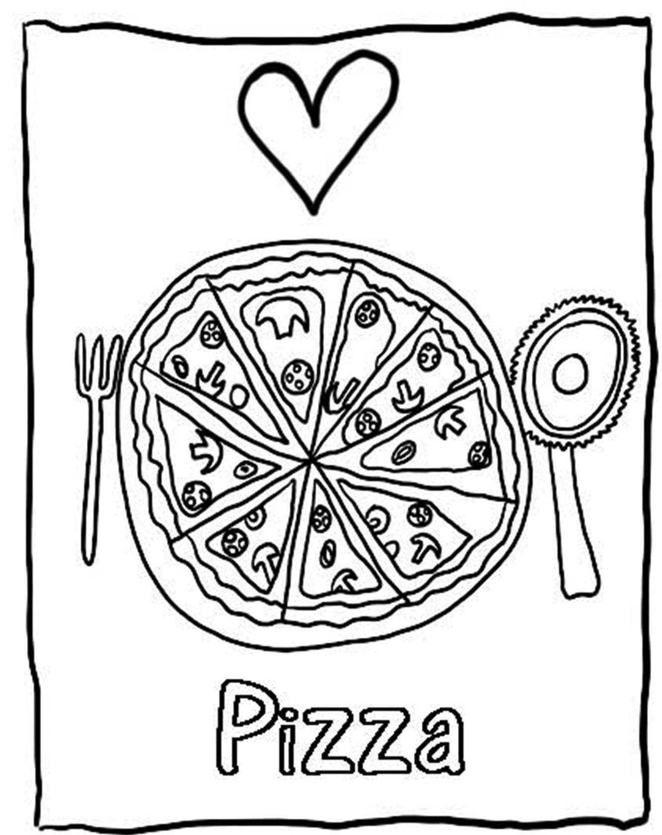 Pizza Coloring Pages Coloring Cool Pizza Coloring Pages Coloring Cool