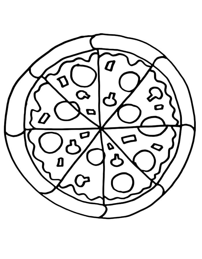 Pizza Coloring Pages Free Printable PDF Pizza Coloring Pages Free Printable PDF