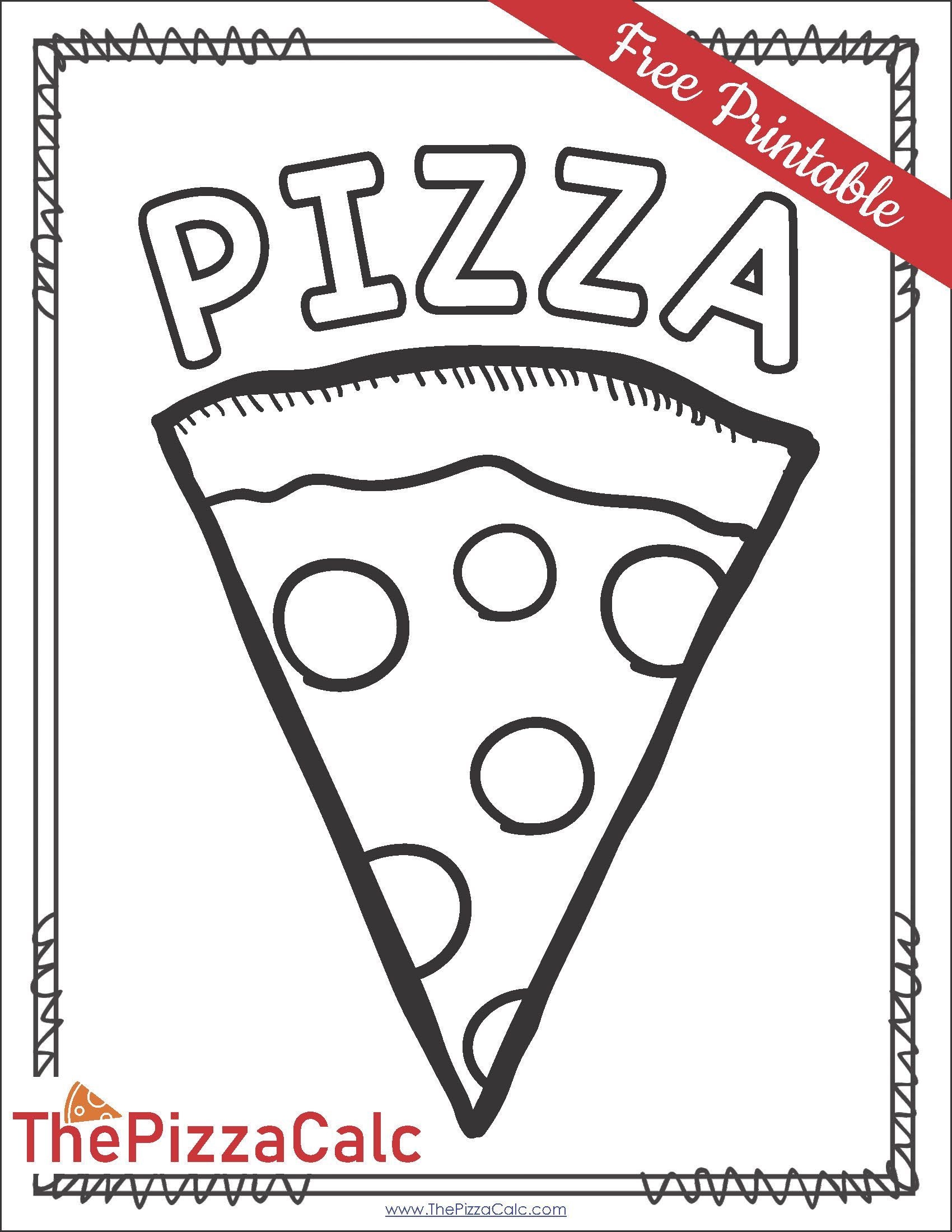 Pizza Coloring Pages FREE Printables For Kids