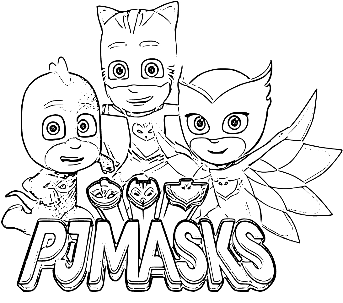 pj masks coloring pages