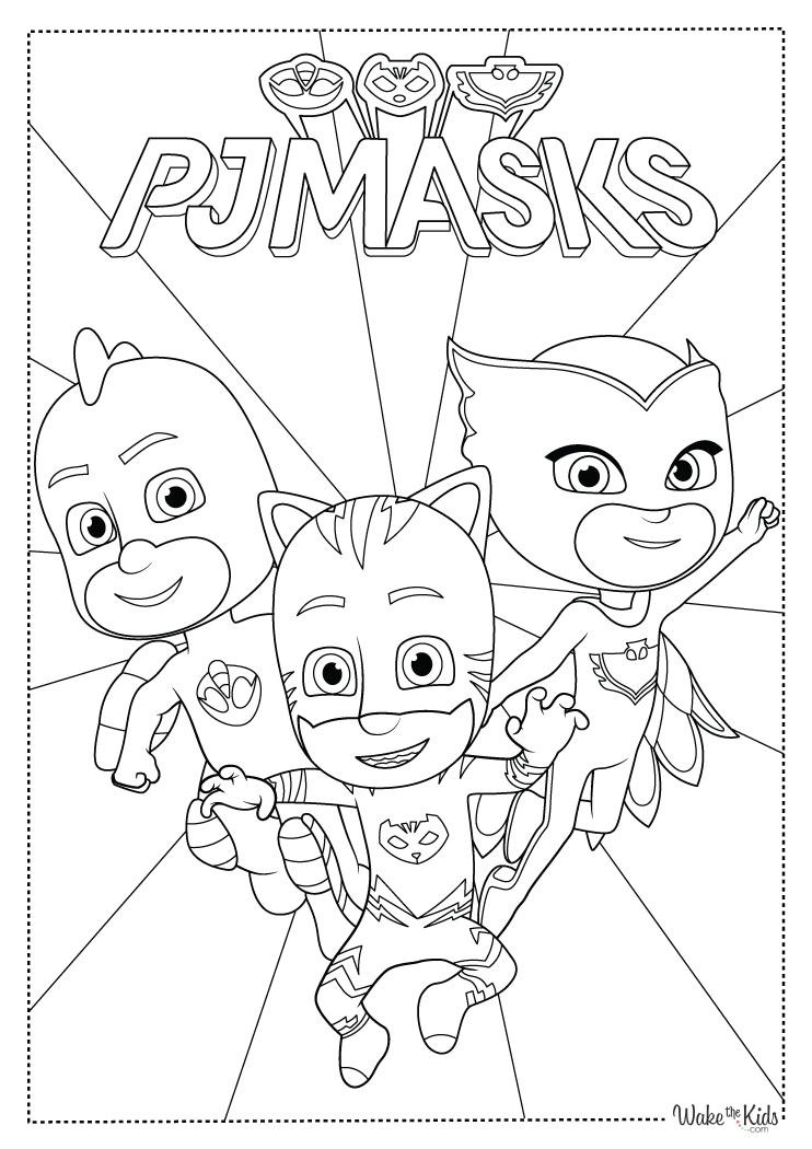 PJ Masks Coloring Pages Free Printable PDFs WakeTheKids