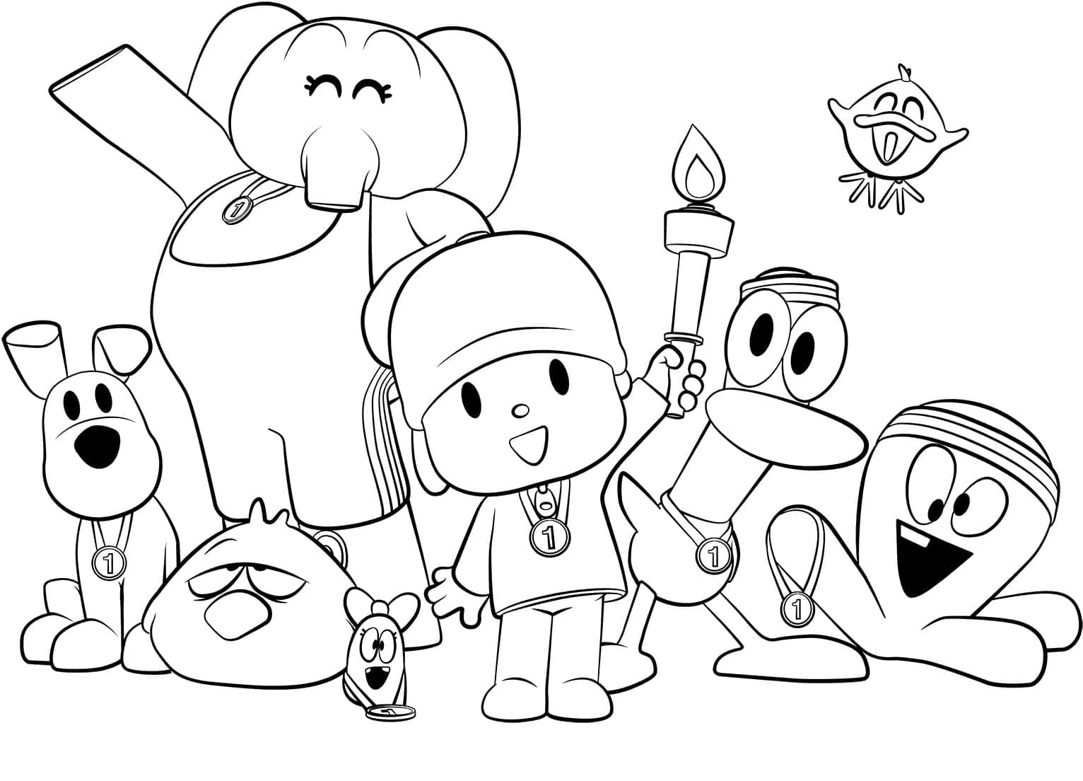 Pocoyo Characters Coloring Page Download Print Or Color Online For Free Pocoyo Characters Coloring Page Download Print Or Color Online For Free