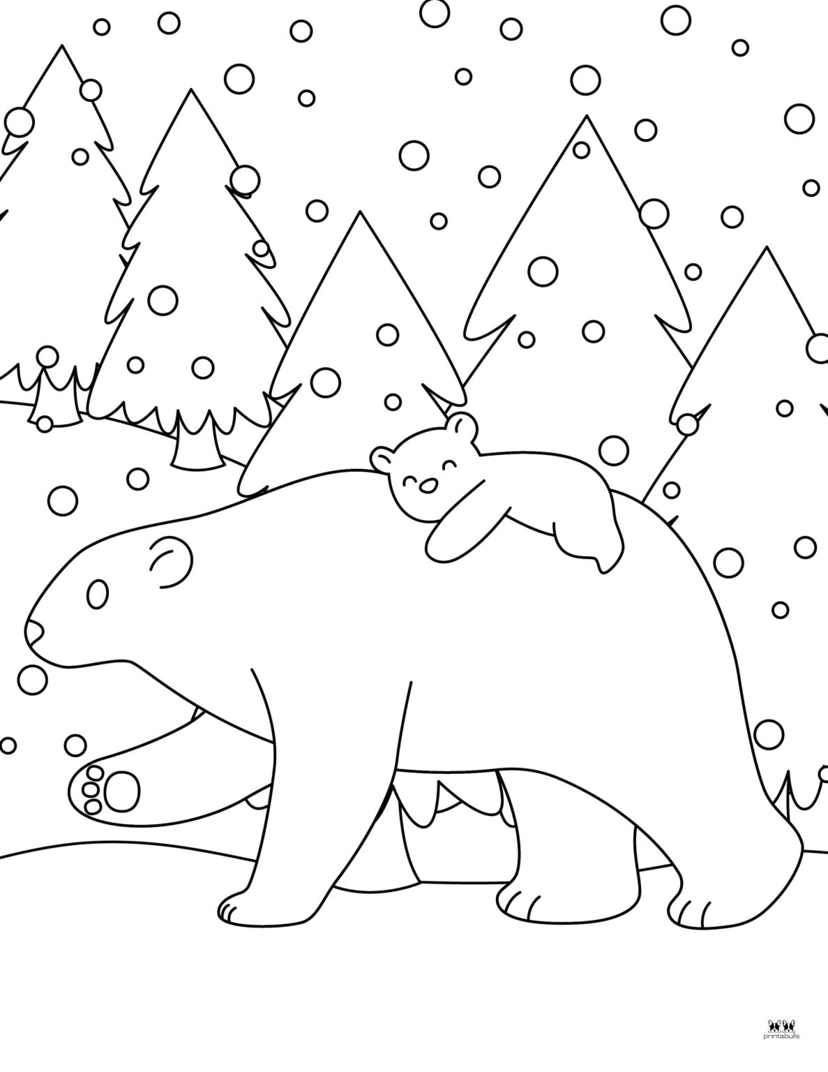 polar bear coloring pages