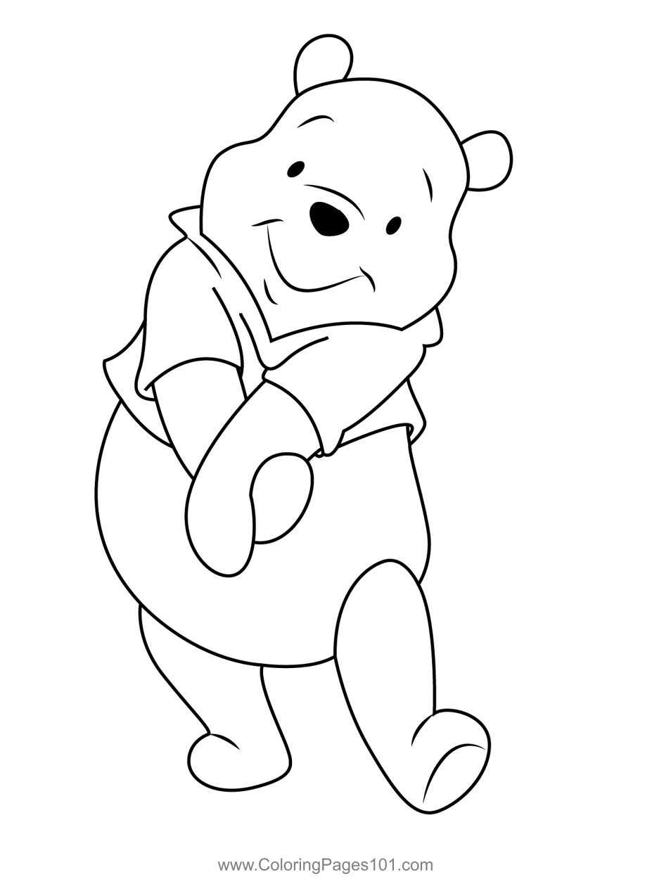 winnie the pooh coloring page winnie the pooh coloring page