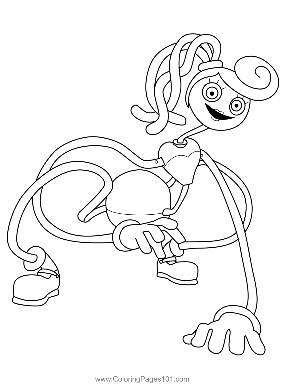 poppy playtime coloring page poppy playtime coloring page