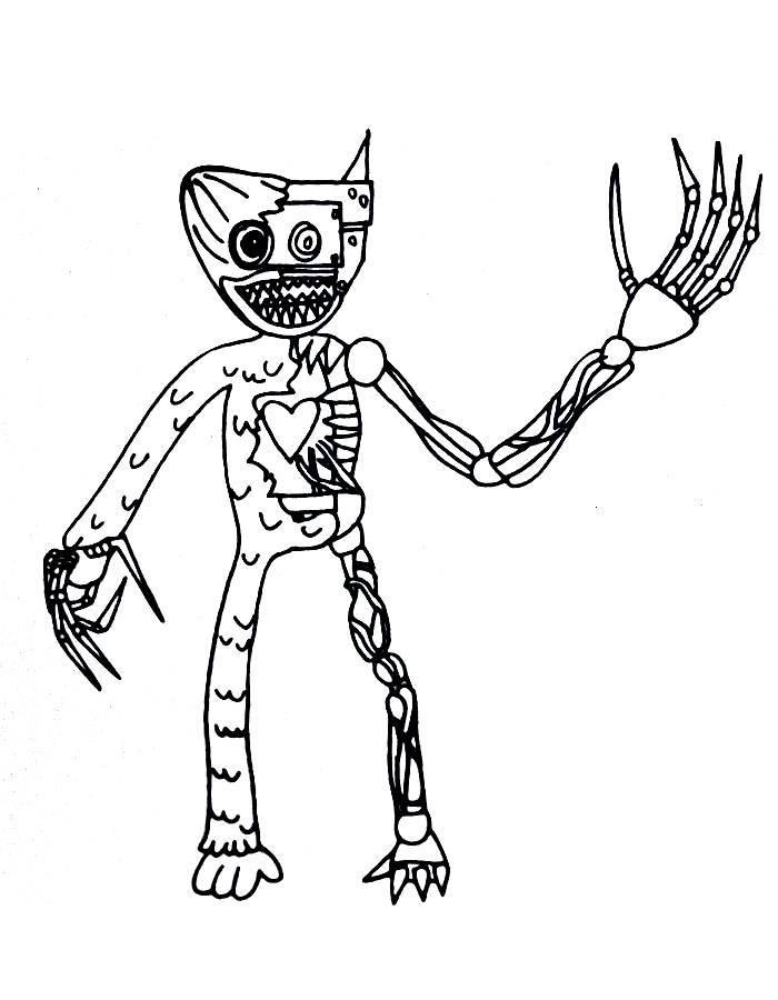 Poppy Playtime Coloring Pages Free Printable PDF 