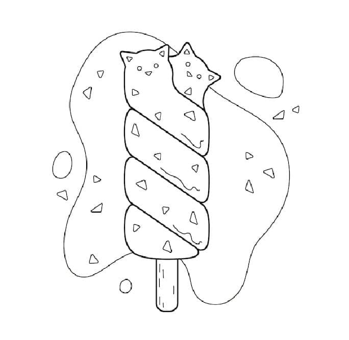 Popsicle Coloring Pages ColoringLib