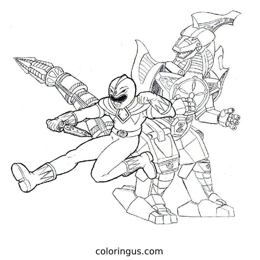 Power Rangers Coloring Pages Free Printable PDF 