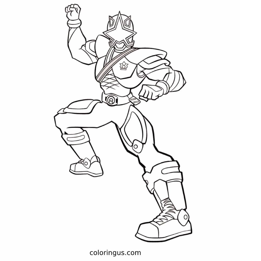 Power Rangers Coloring Pages Free Printable PDF 