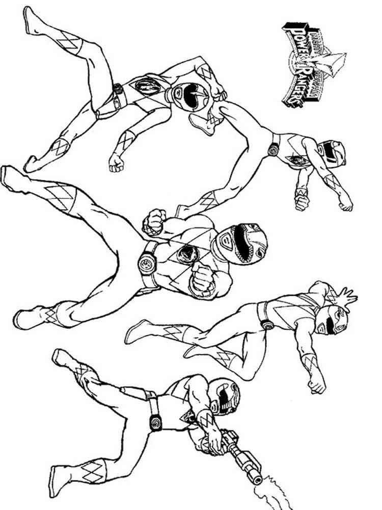 Power Rangers Coloring Pages