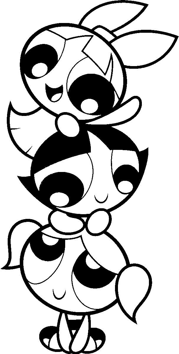 Powerpuff Coloring Pages Ghrnet At Coloring