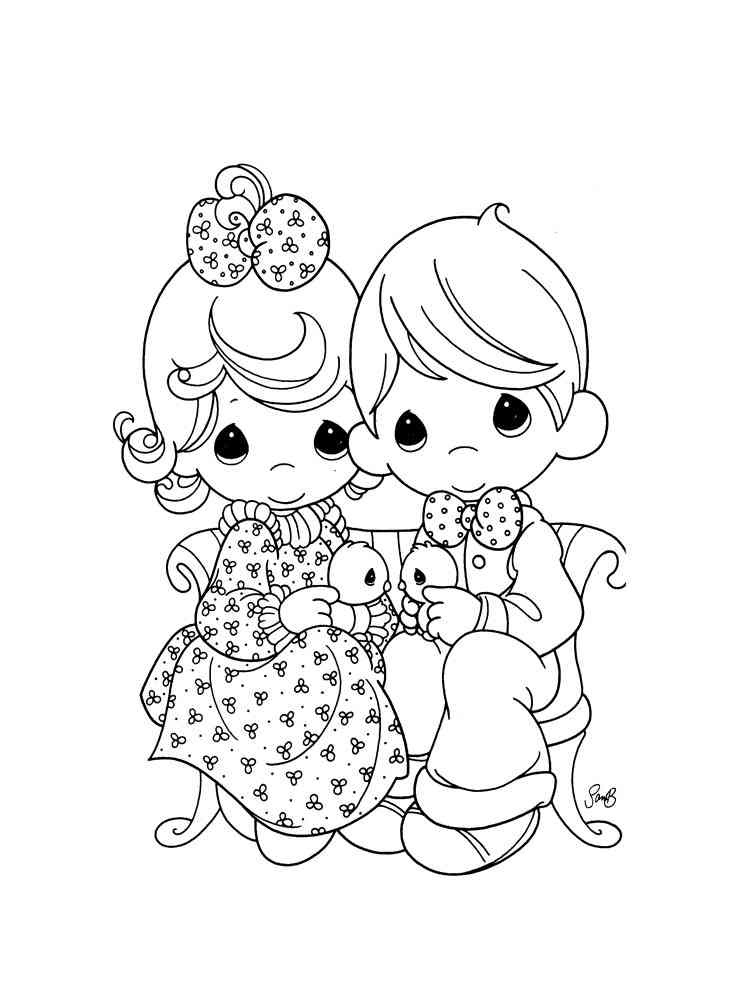 Precious Moments Coloring Pages Precious Moments Coloring Pages