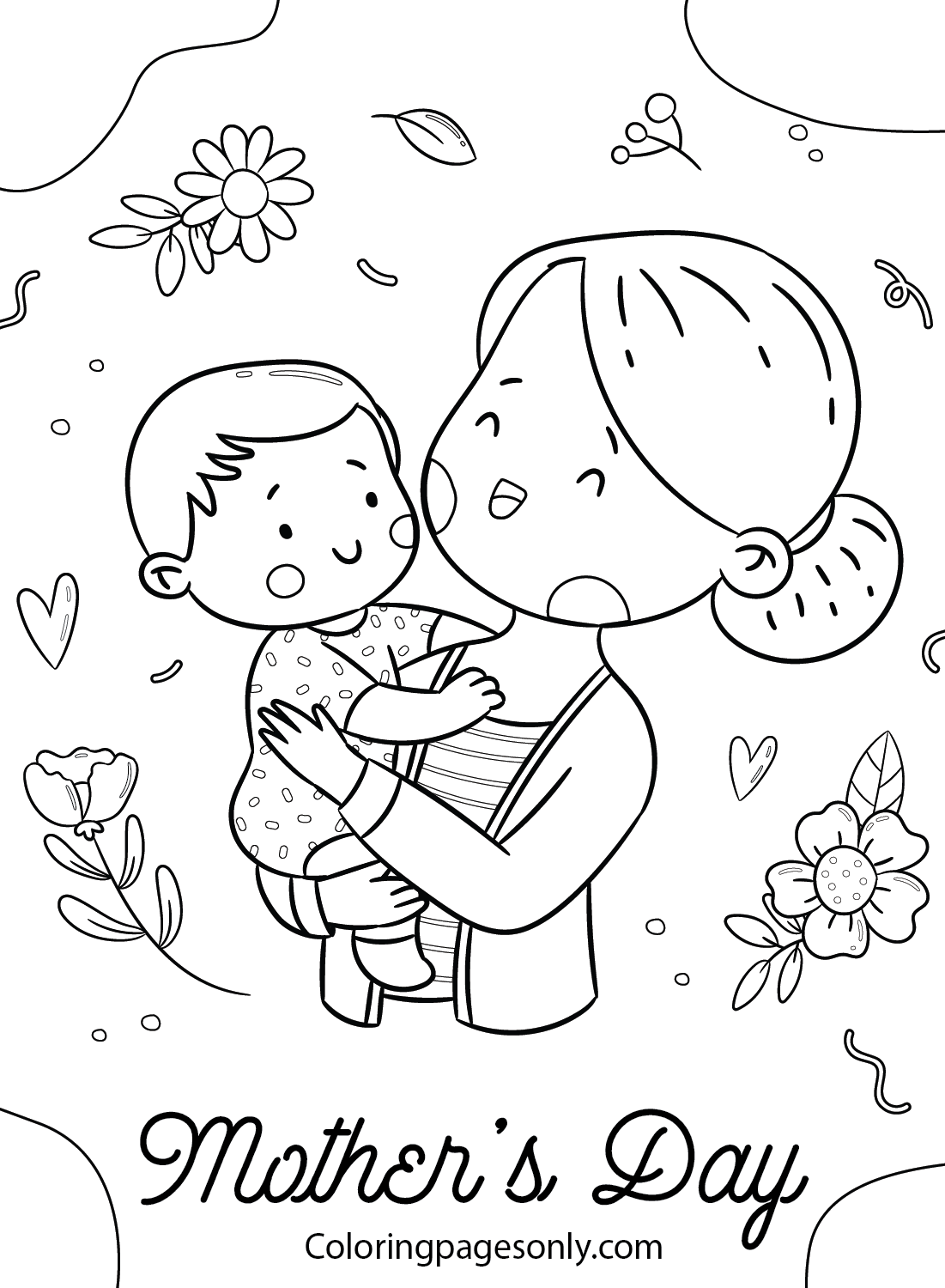 Preschool Mother S Day Coloring Pages Preschool Mother S Day Coloring Pages