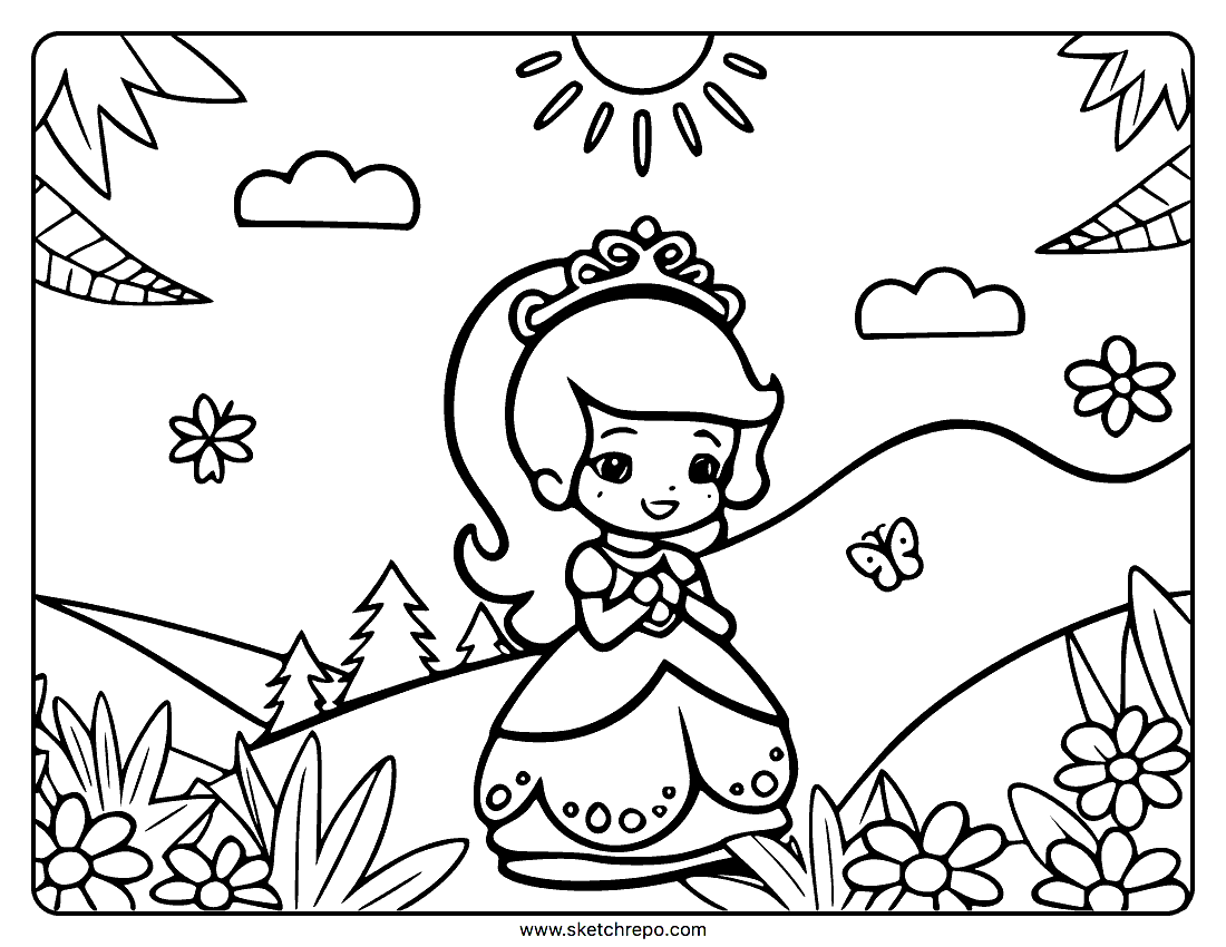 Princess Coloring Pages Sketch Repo Princess Coloring Pages Sketch Repo