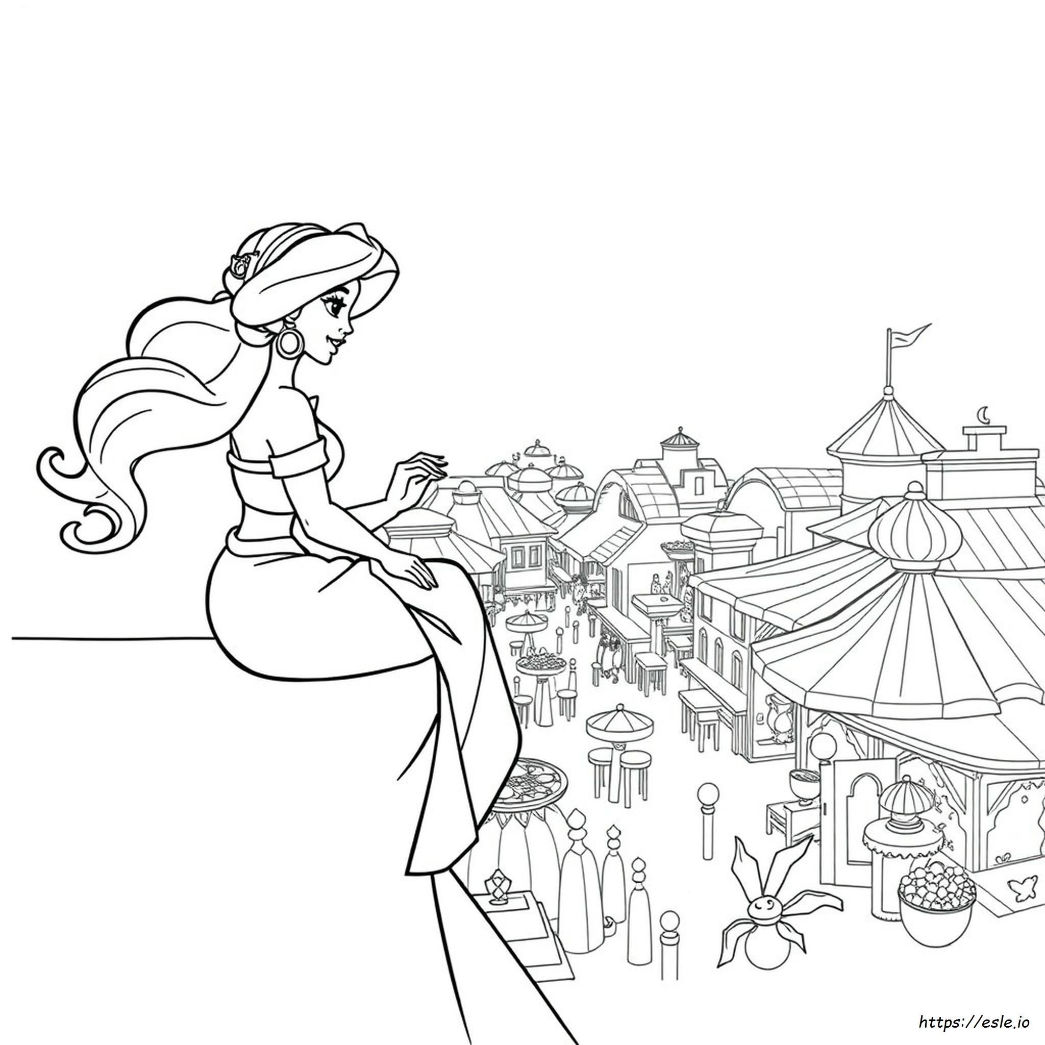 coloring page of princess jasmine coloring page of princess jasmine