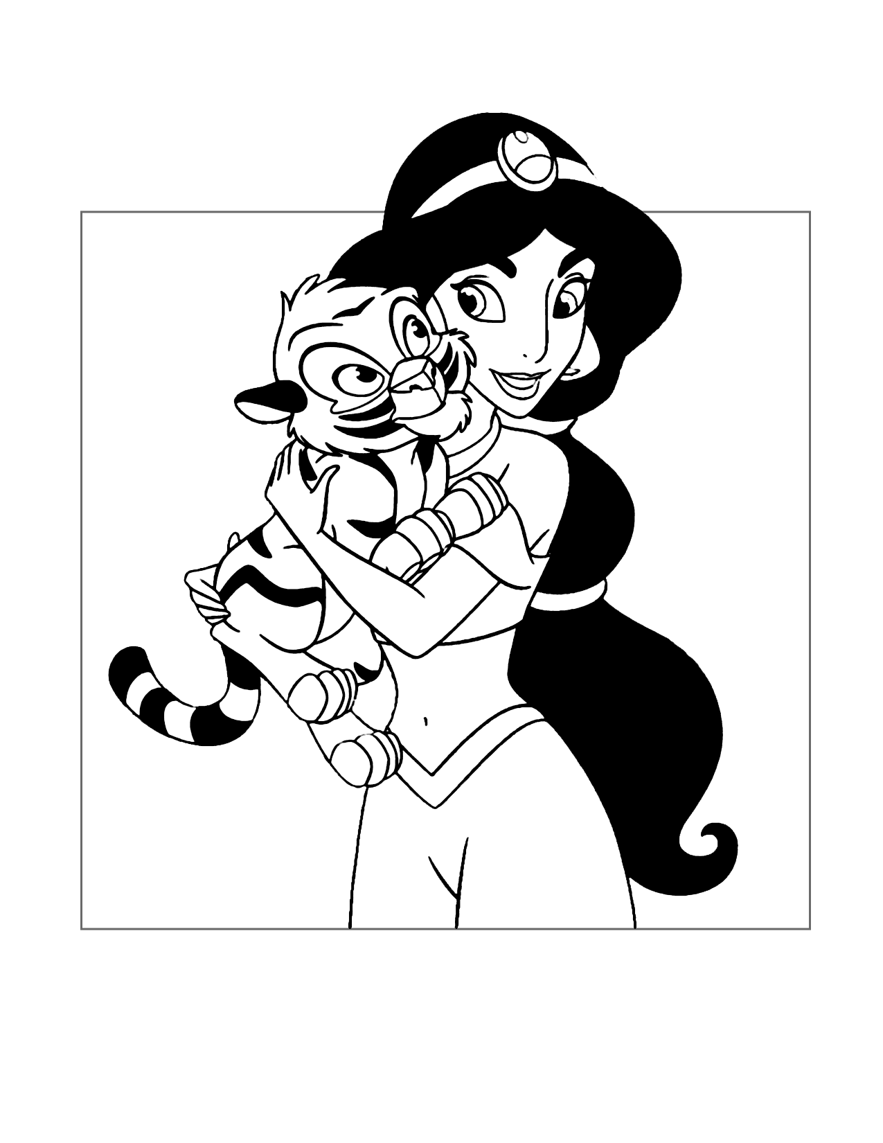 Princess Jasmine Coloring Pages Printable Coloring Pages FREE