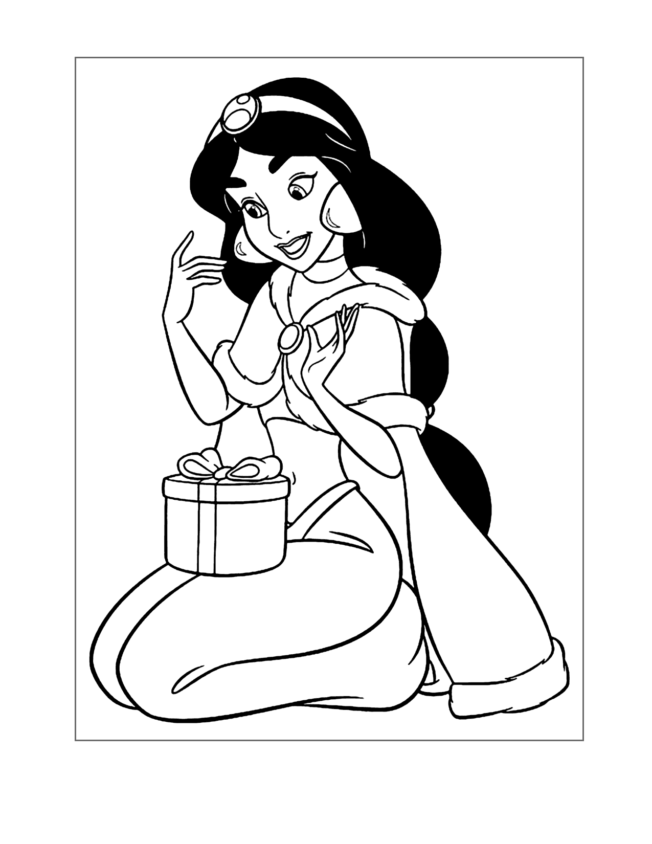 princess jasmine coloring pages