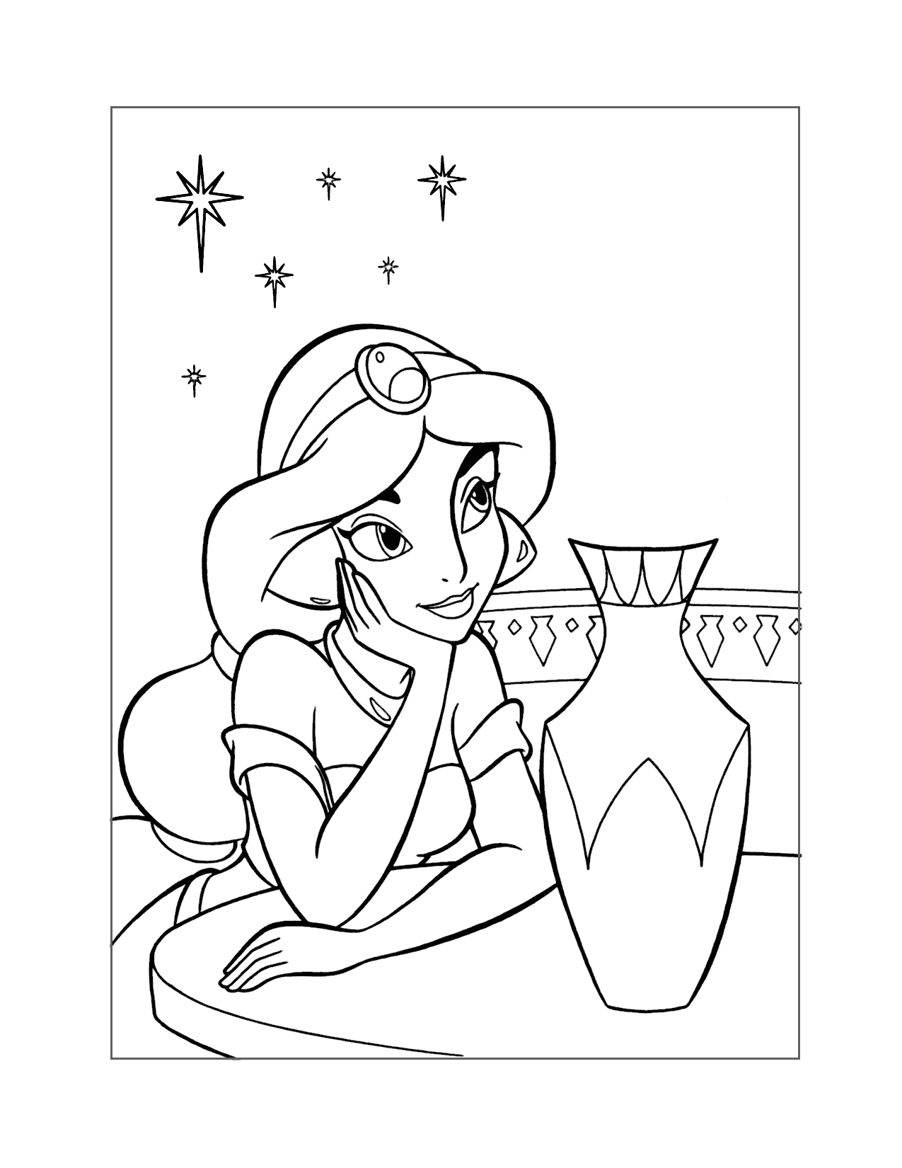 Princess Jasmine Coloring Pages Printable Coloring Pages FREE