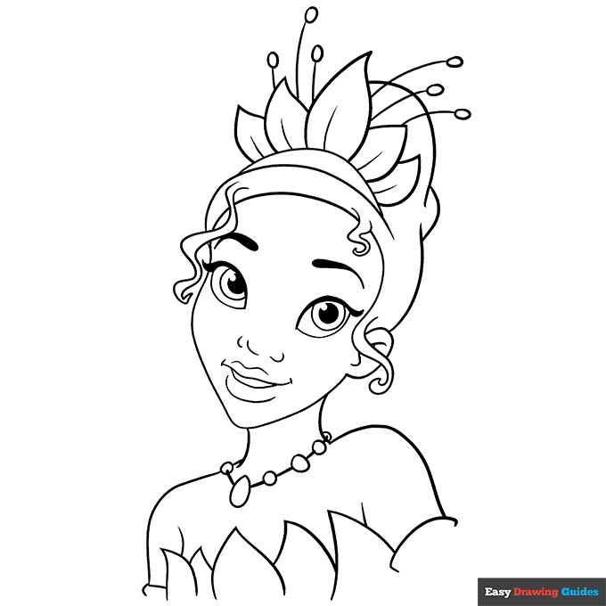 Princess Tiana Coloring Page