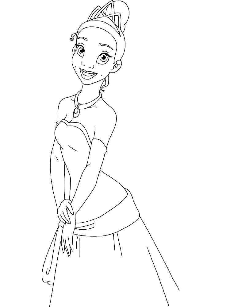 coloring pages of tiana the princess coloring pages of tiana the princess