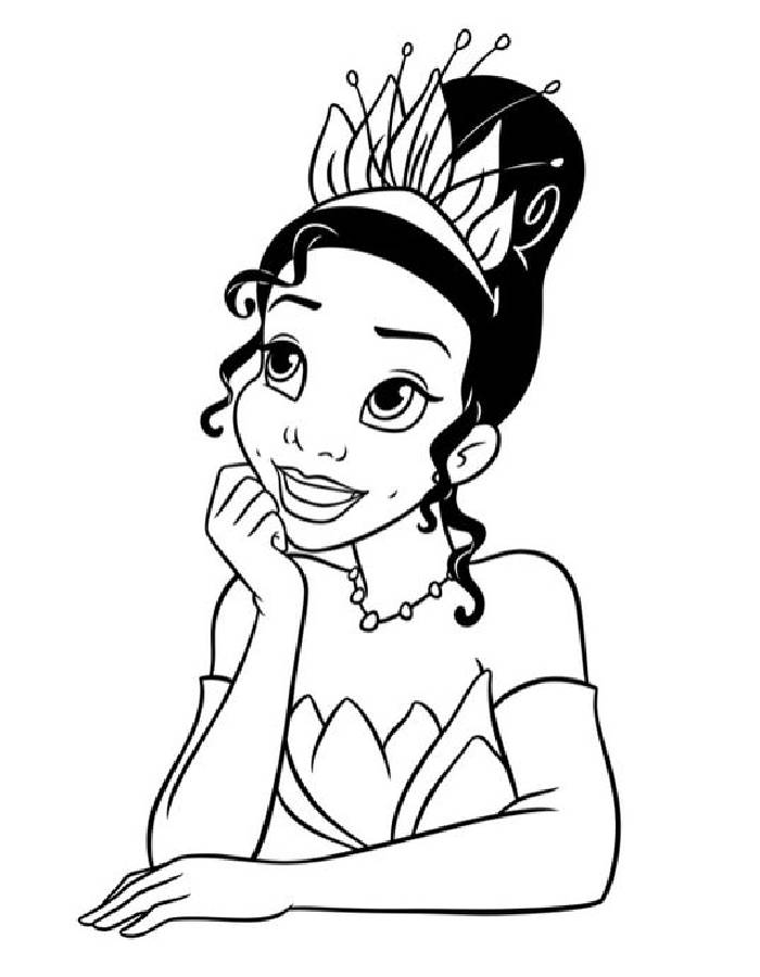 Princess Tiana Coloring Pages Free Printable PDF Princess Tiana Coloring Pages Free Printable PDF