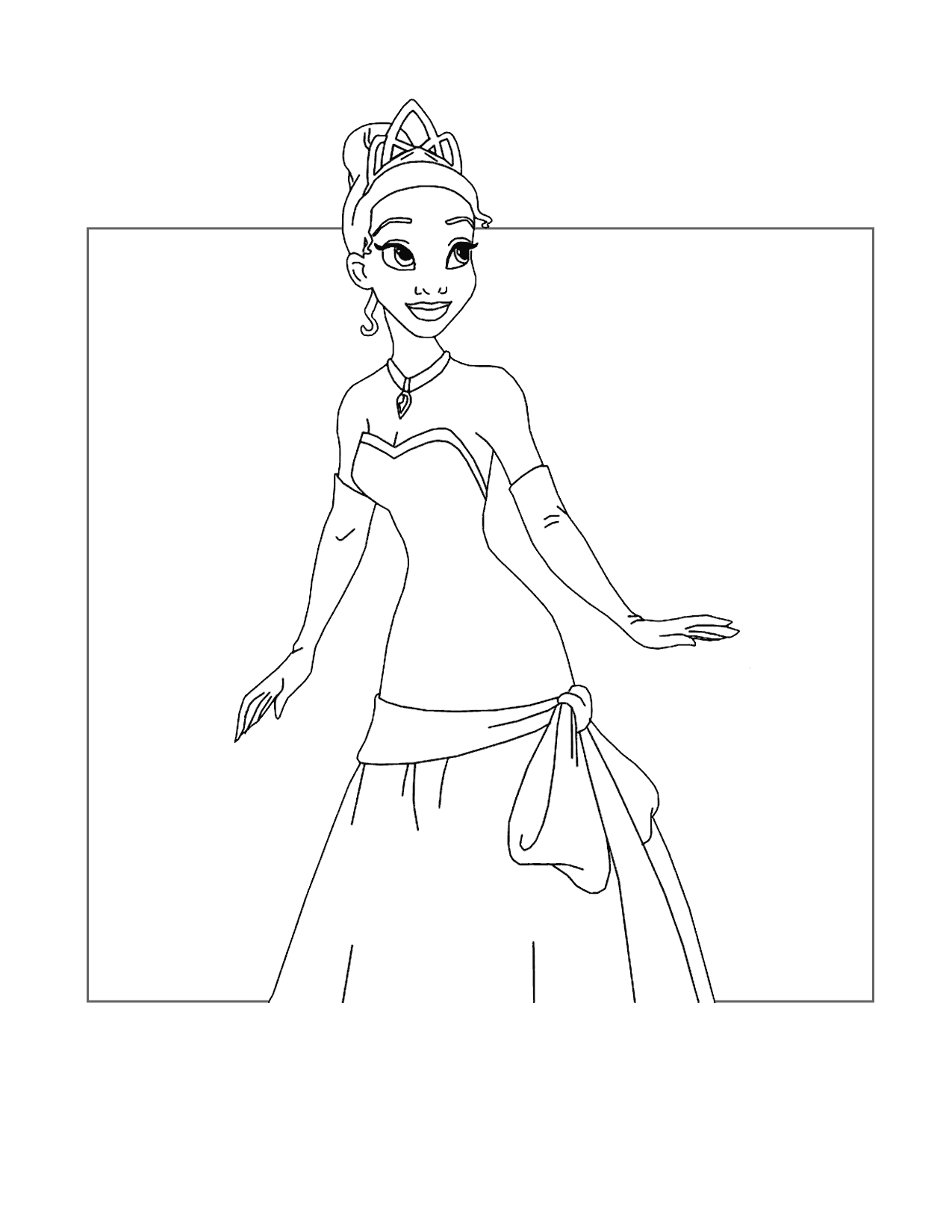Princess Tiana Coloring Pages Printable Coloring Pages FREE Princess Tiana Coloring Pages Printable Coloring Pages FREE