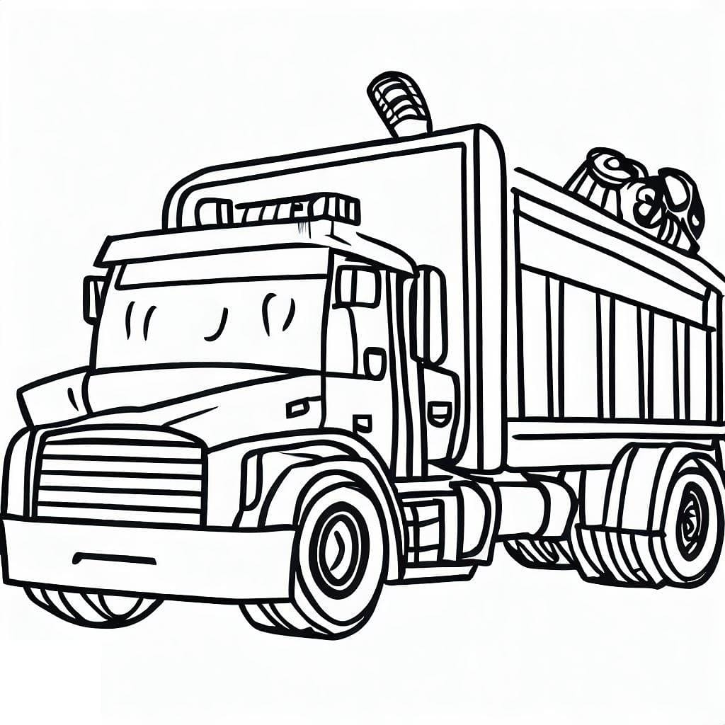 garbage truck coloring page garbage truck coloring page