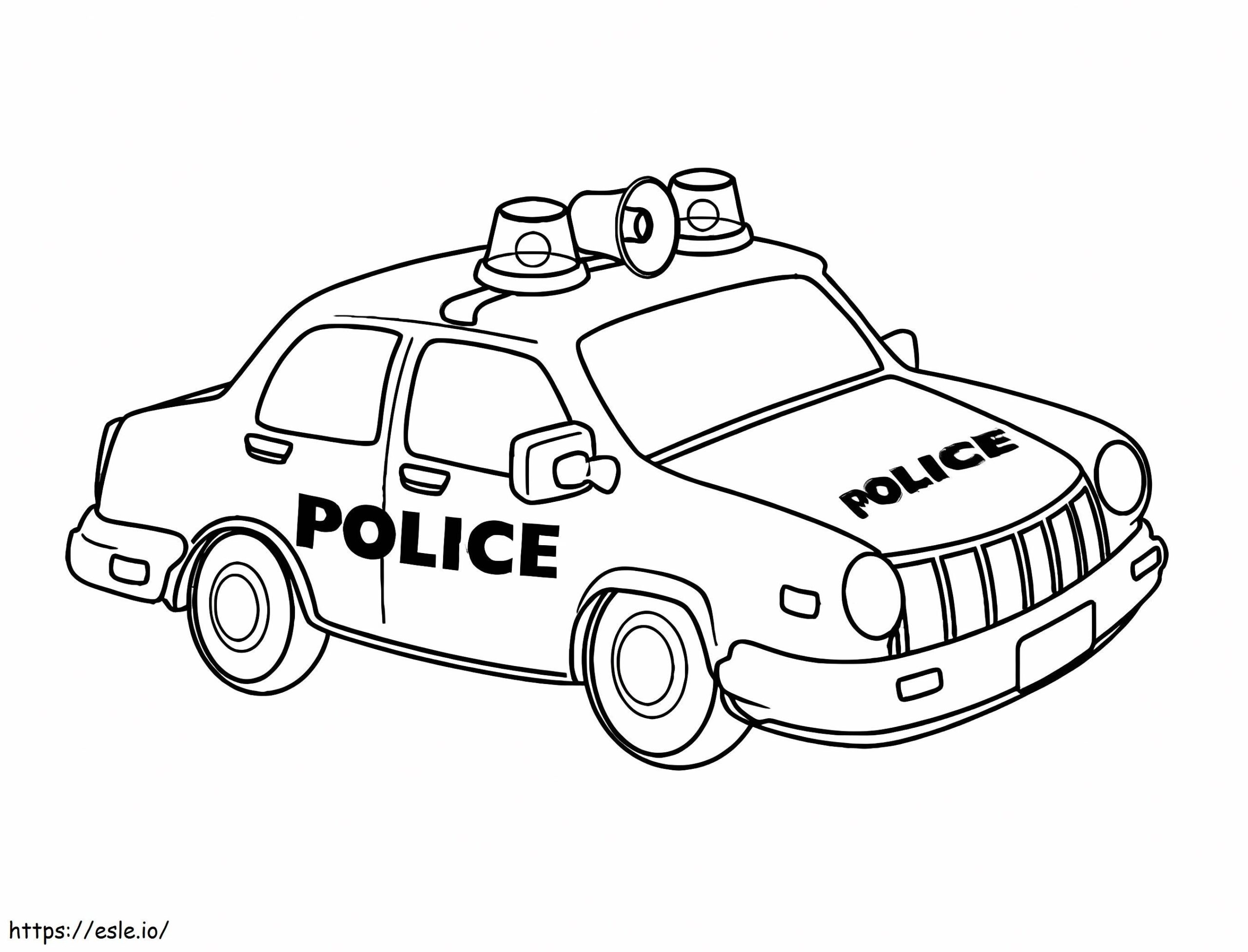 Print Police Car Coloring Page Print Police Car Coloring Page