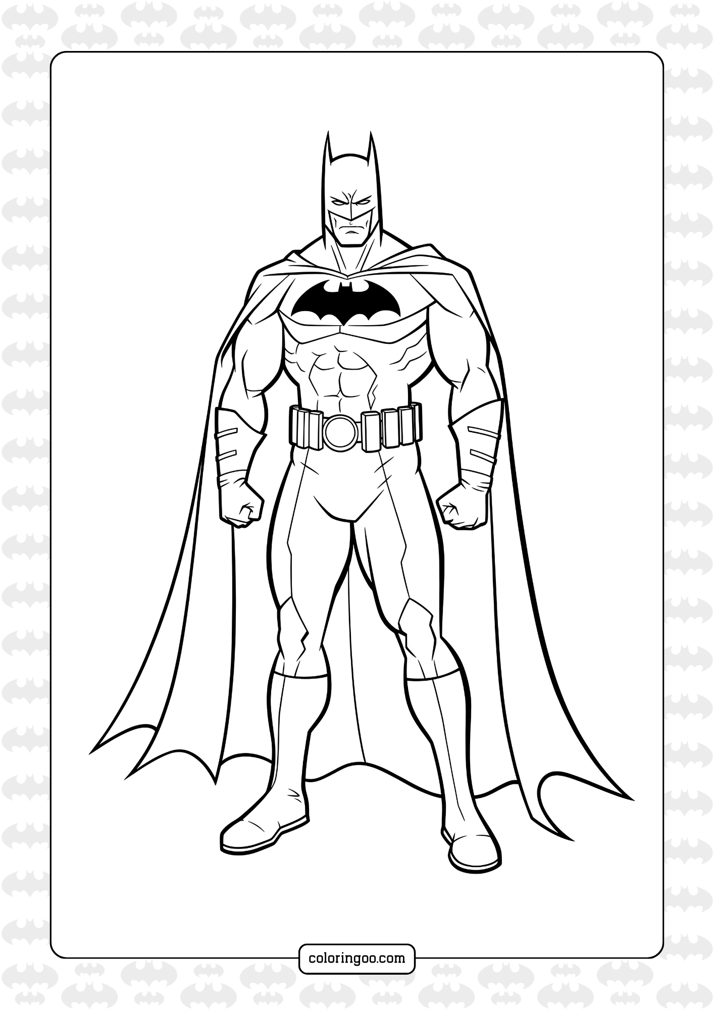 Printable Batman Coloring Pages