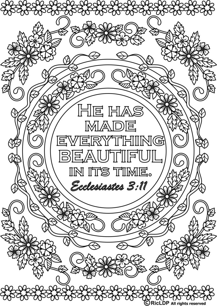 Printable Bible Verse Coloring Pages Printable Bible Verse Coloring Pages