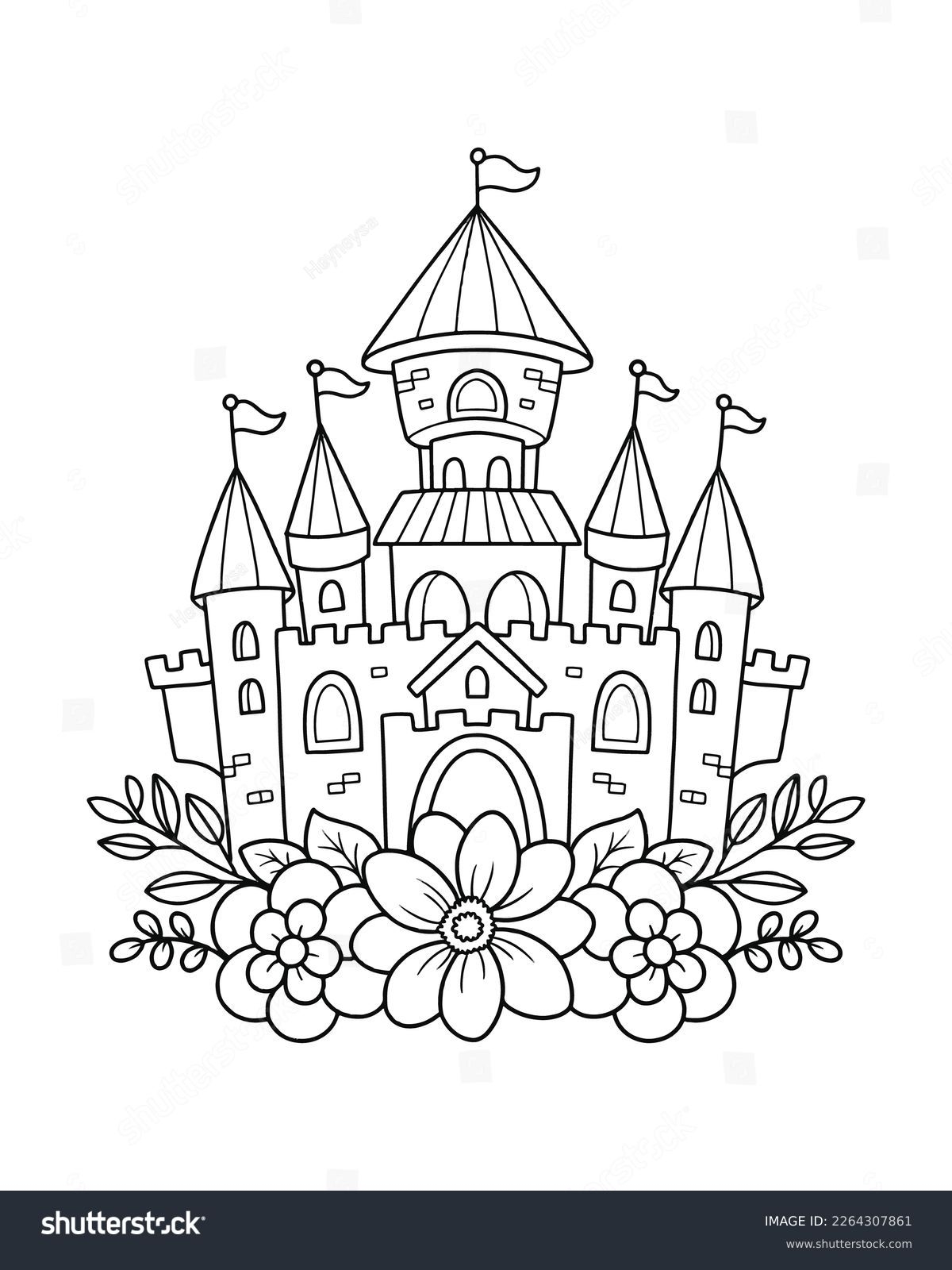 castle coloring pages