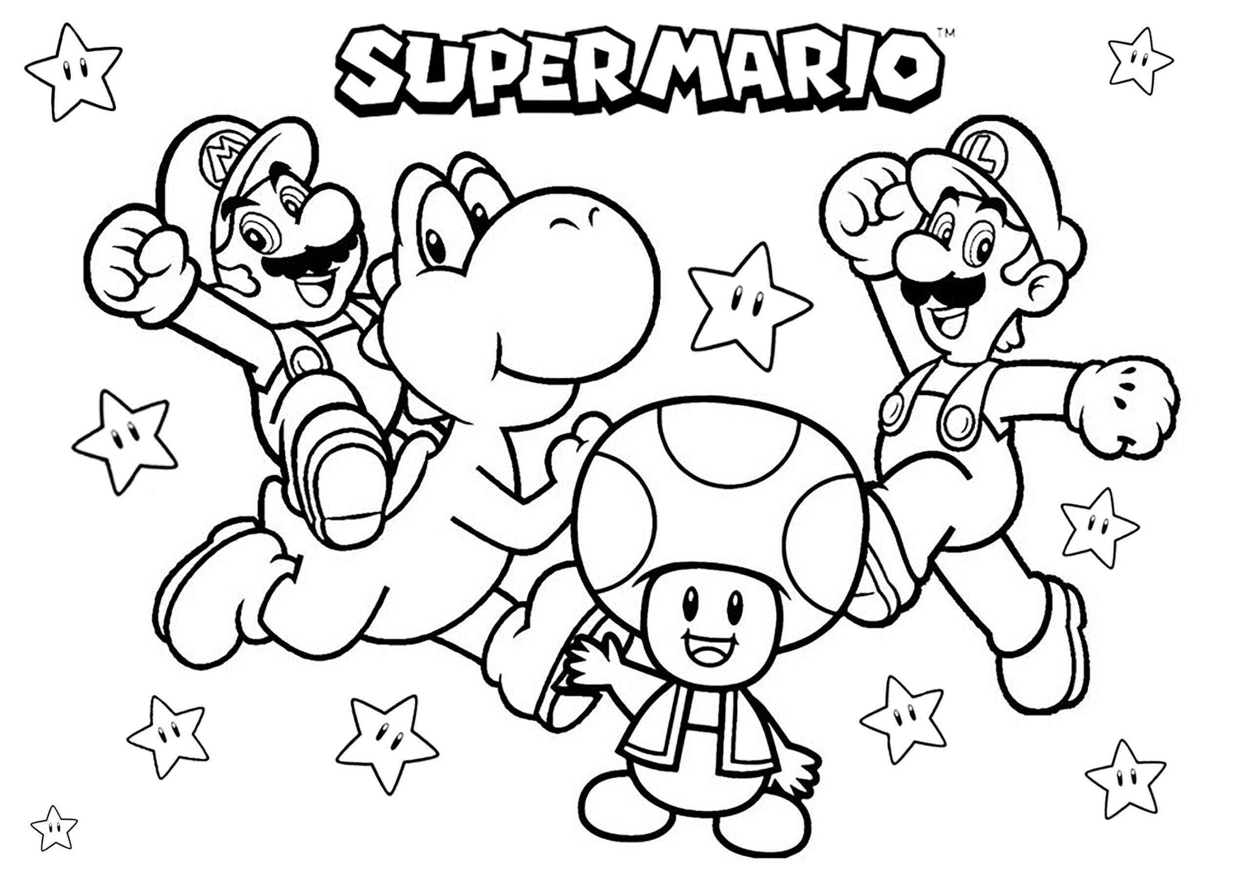 Printable Coloring Pages Super Mario Coloring Pages Mario Coloring My 