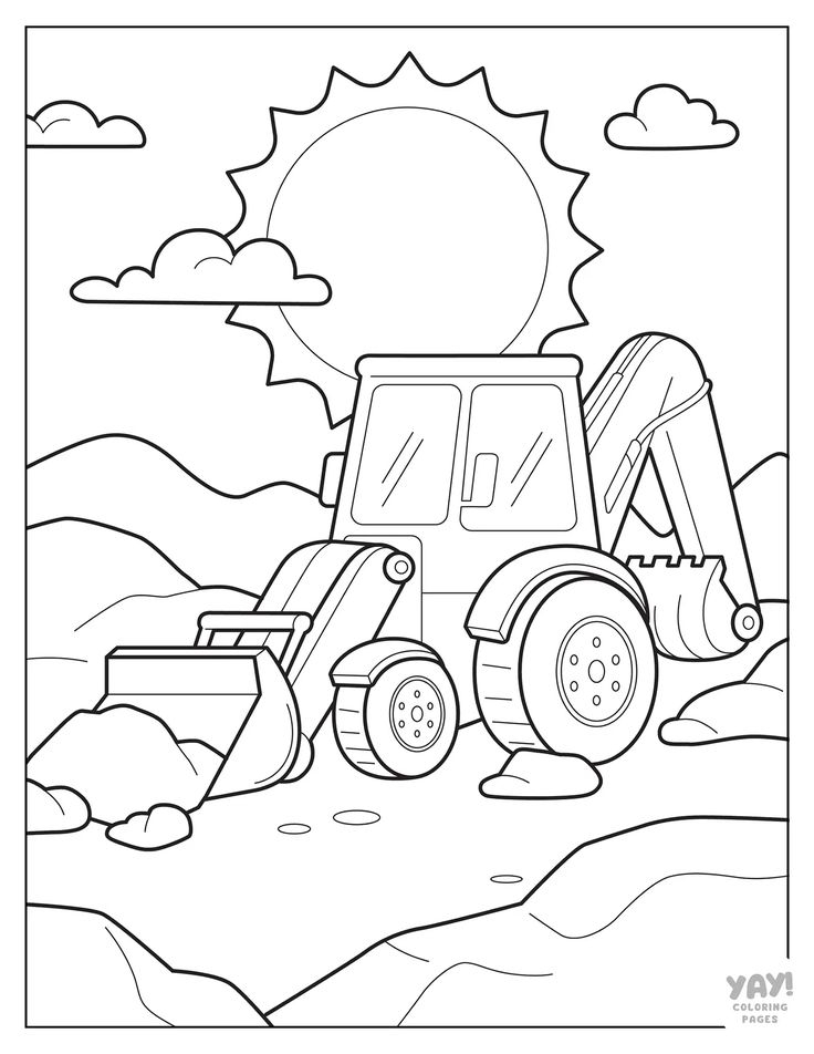 Printable Construction Coloring Pages 2025 