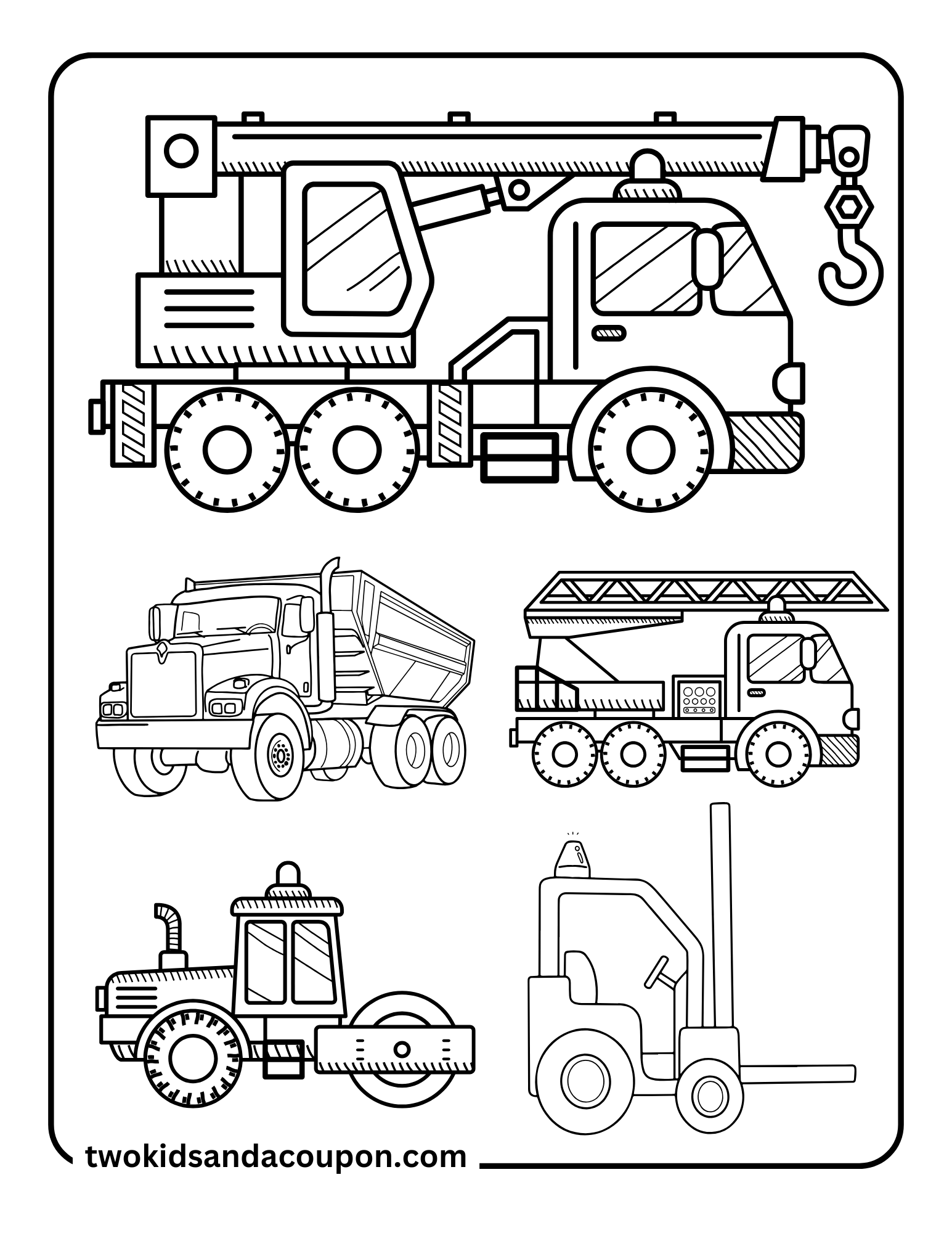 construction coloring pages
