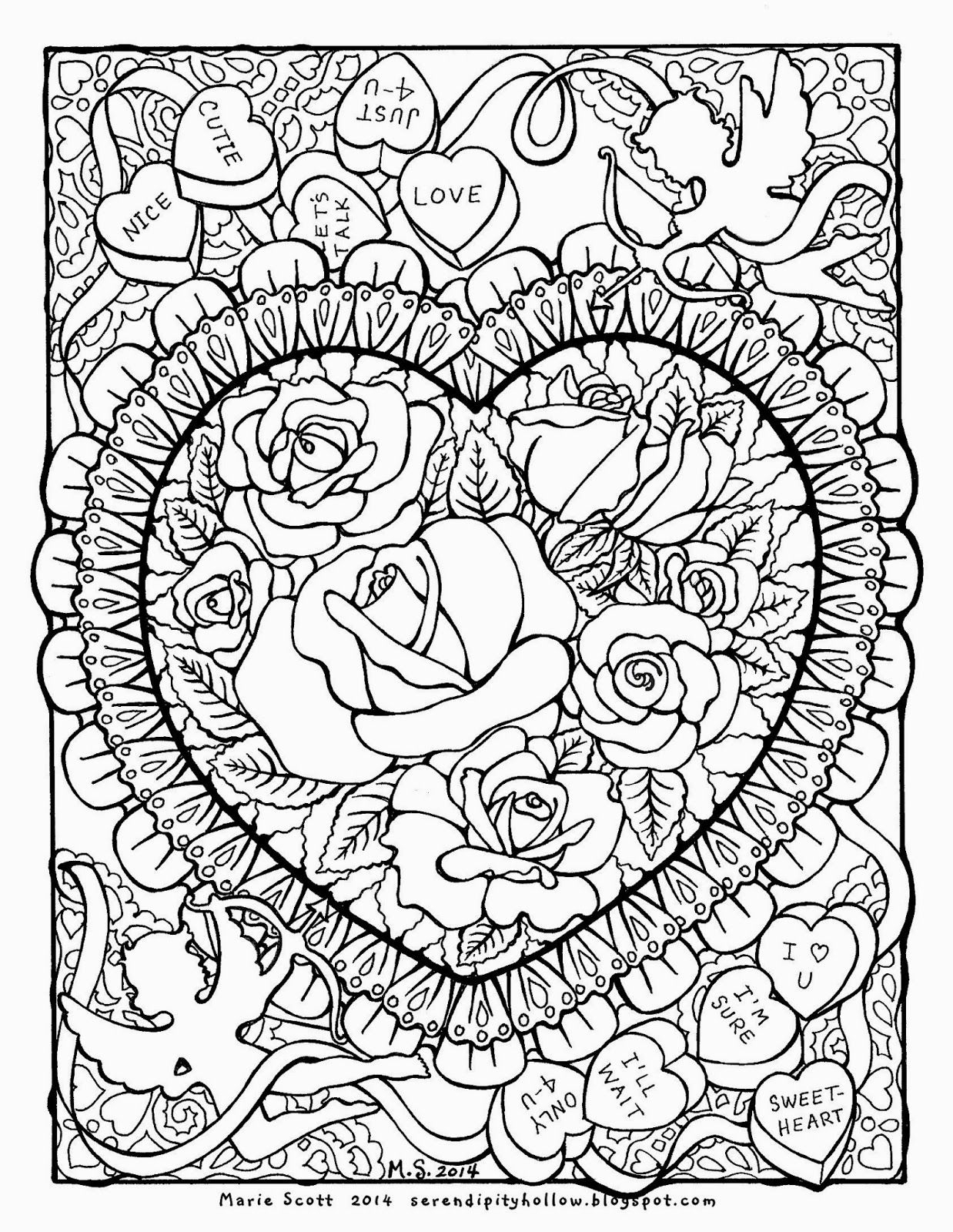 Printable Difficult Coloring Pages