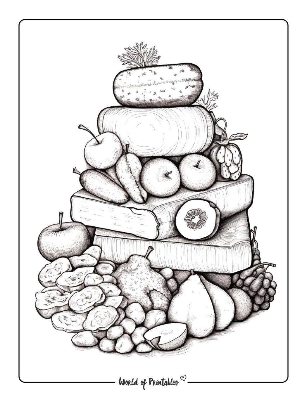 Printable Food Coloring Pages Printable Food Coloring Pages