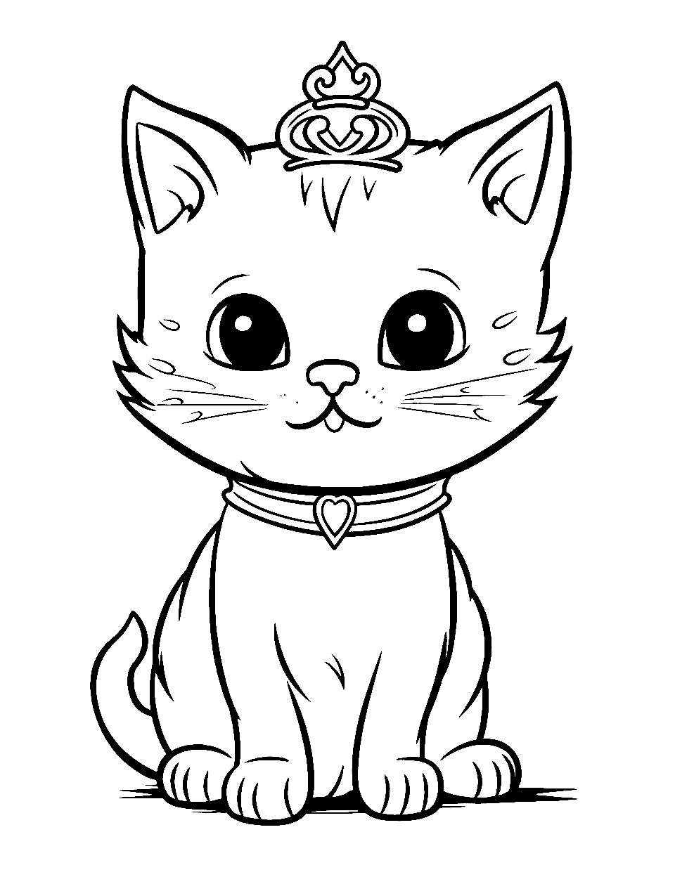 Printable Kitten Coloring Pages