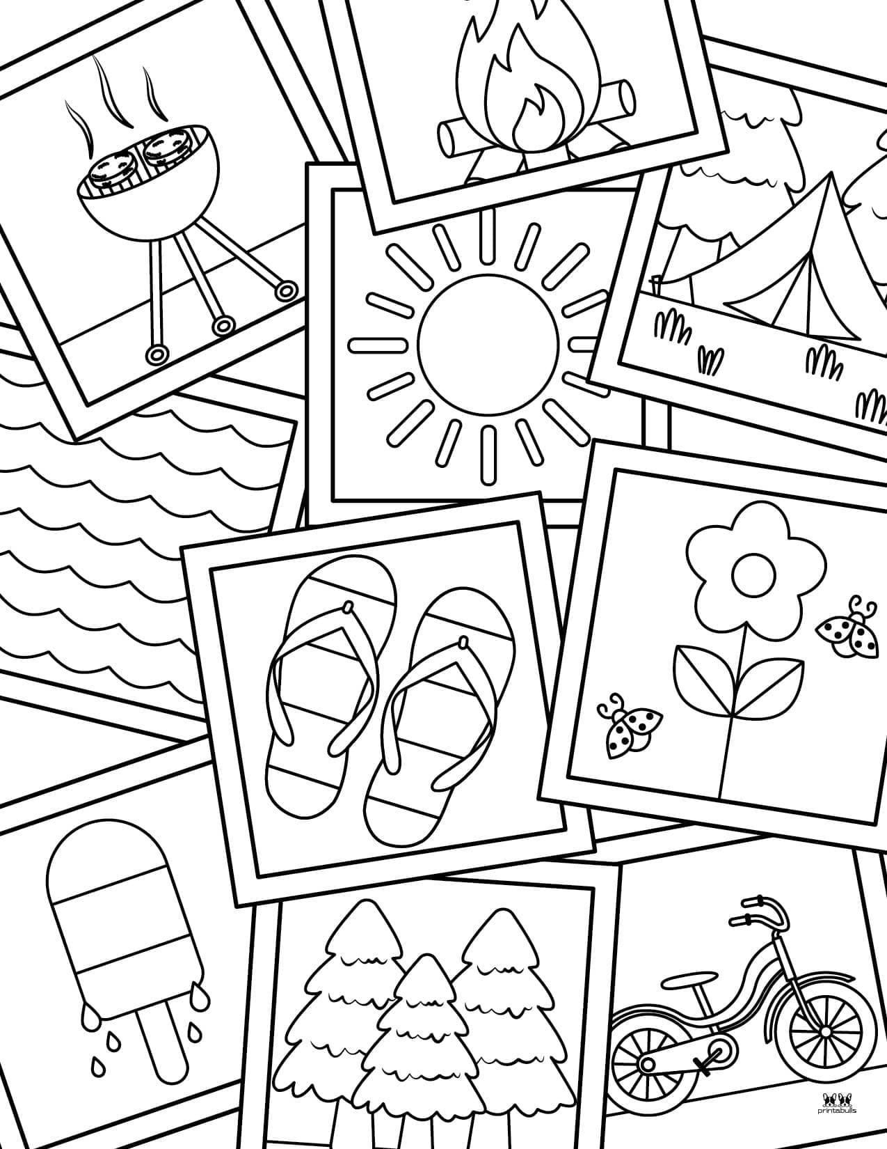 Printable Summer Coloring Pages