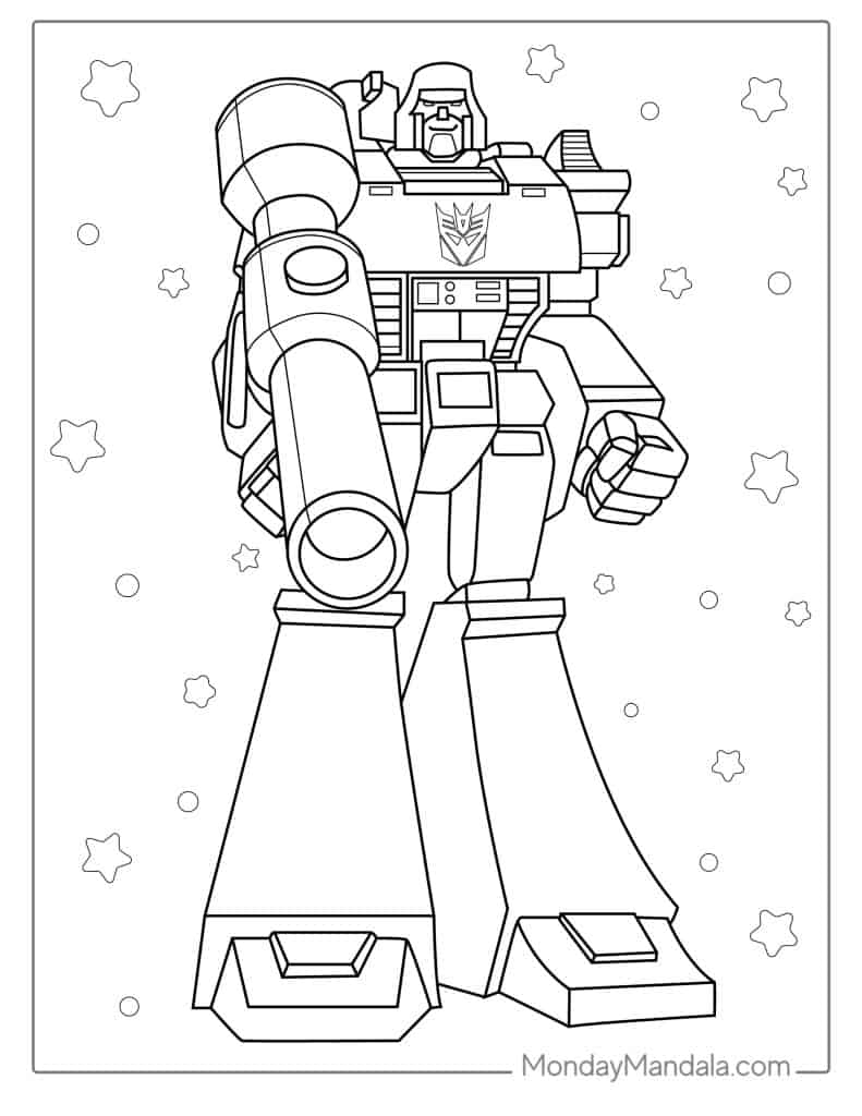 Printable Transformer Coloring Pages 2025 Printable Transformer Coloring Pages 2025