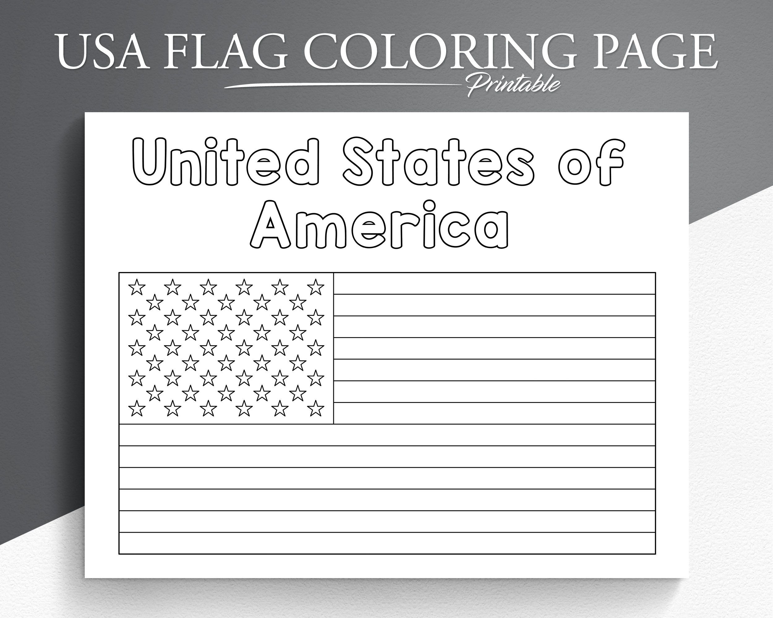 Printable Usa Flag Coloring Page American Flag Coloring Page United Printable Usa Flag Coloring Page American Flag Coloring Page United