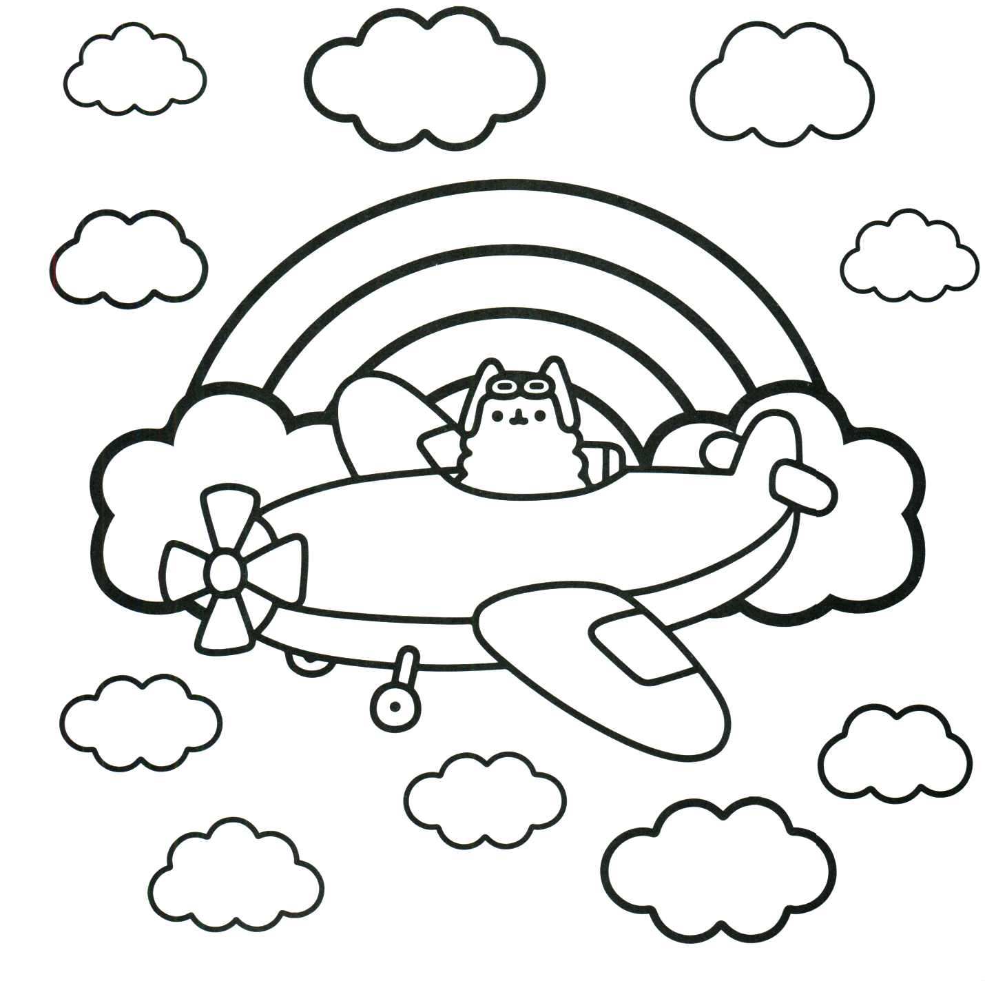 pusheen coloring pages pusheen coloring pages