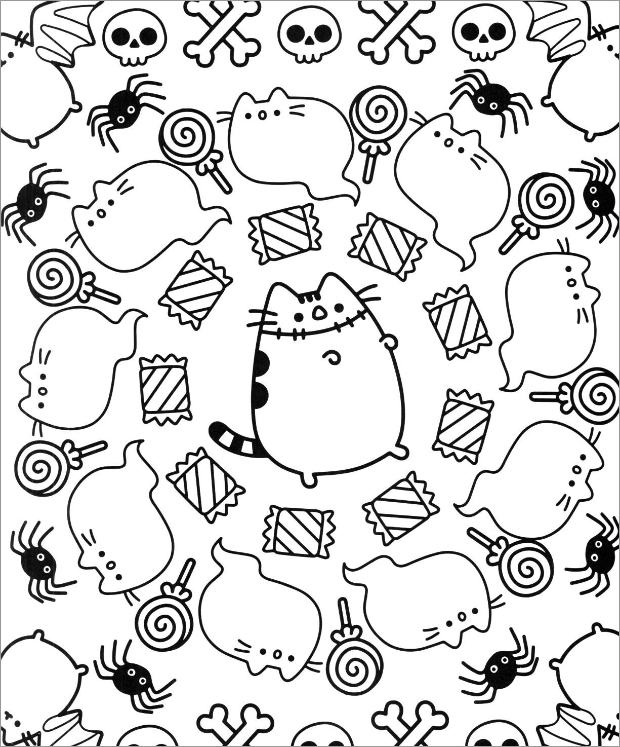 Pusheen Coloring Pages You Can Print ColoringBay Pusheen Coloring Pages You Can Print ColoringBay