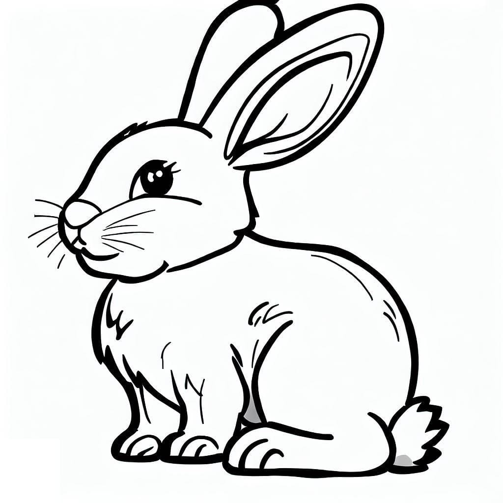 rabbit coloring page rabbit coloring page