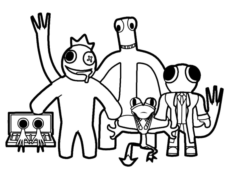 Rainbow Friend Picture Coloring Page Infoupdate