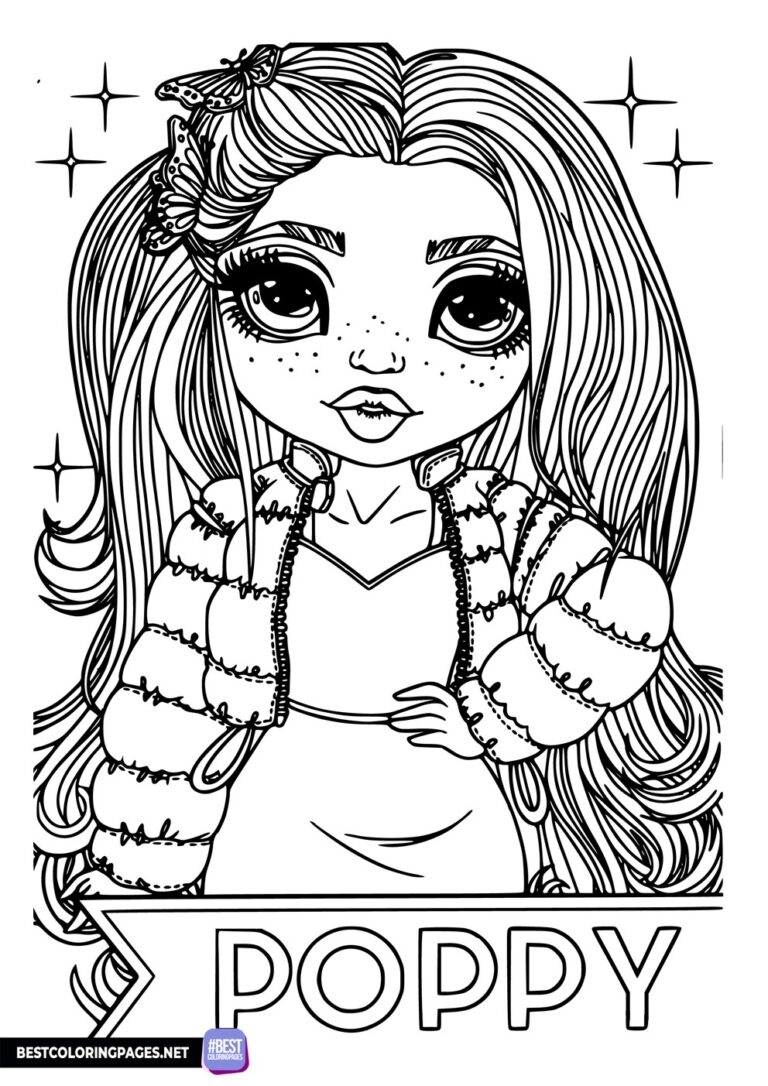Rainbow High Coloring Pages For Girls Free Printable Coloring Pages