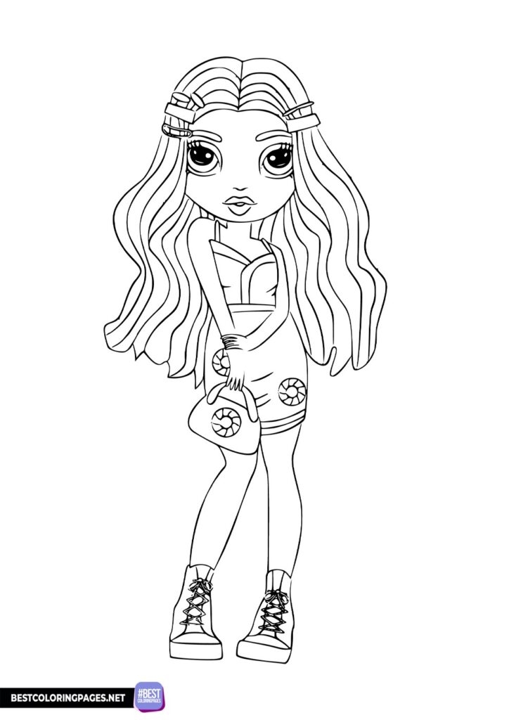 Rainbow High Coloring Sheet Free Printable Coloring Pages